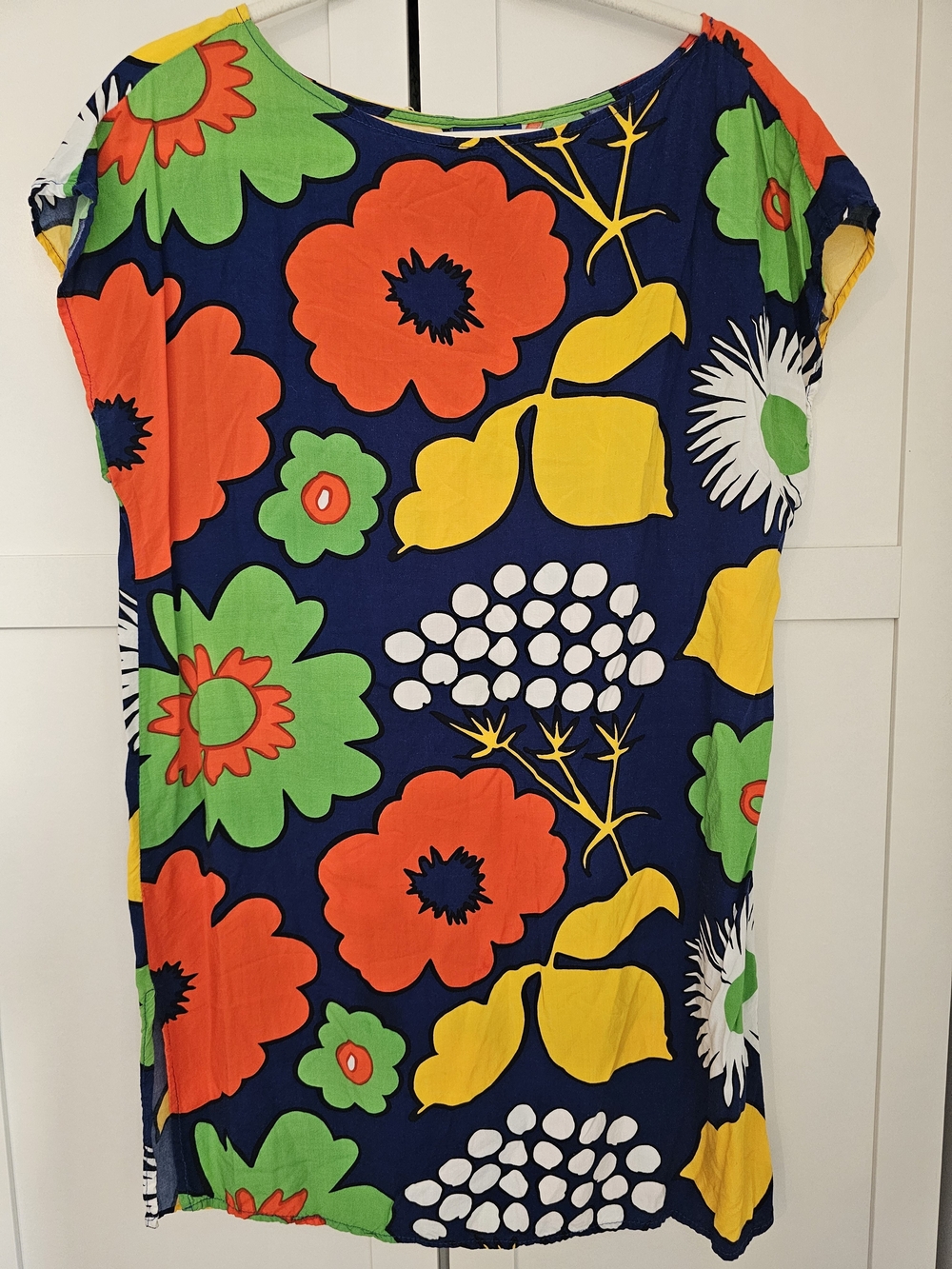 Marimekko for Target Kukkatori Floral Shift Dress Swim Tunic Cover Up Medium